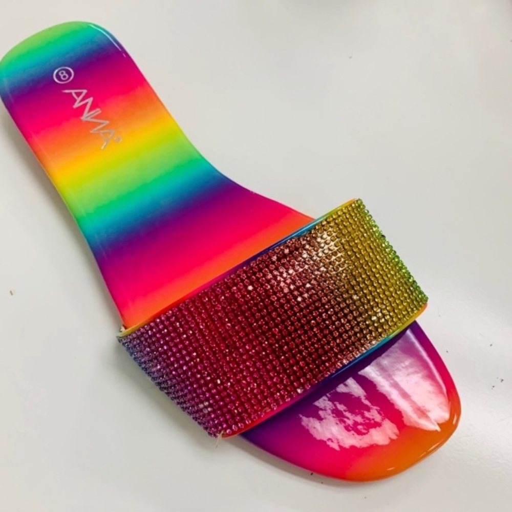 ❤️Anna Multicolored-rhinestoned sandal - Picture 5 of 5